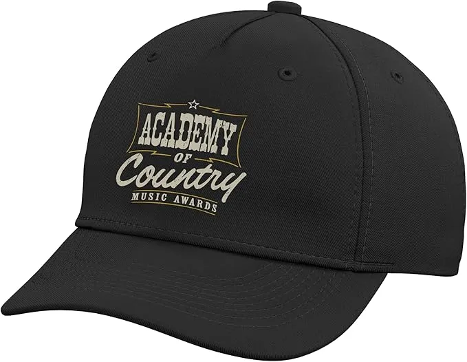 ACM Awards Tee Adjustable Printed Baseball Hat, Black
