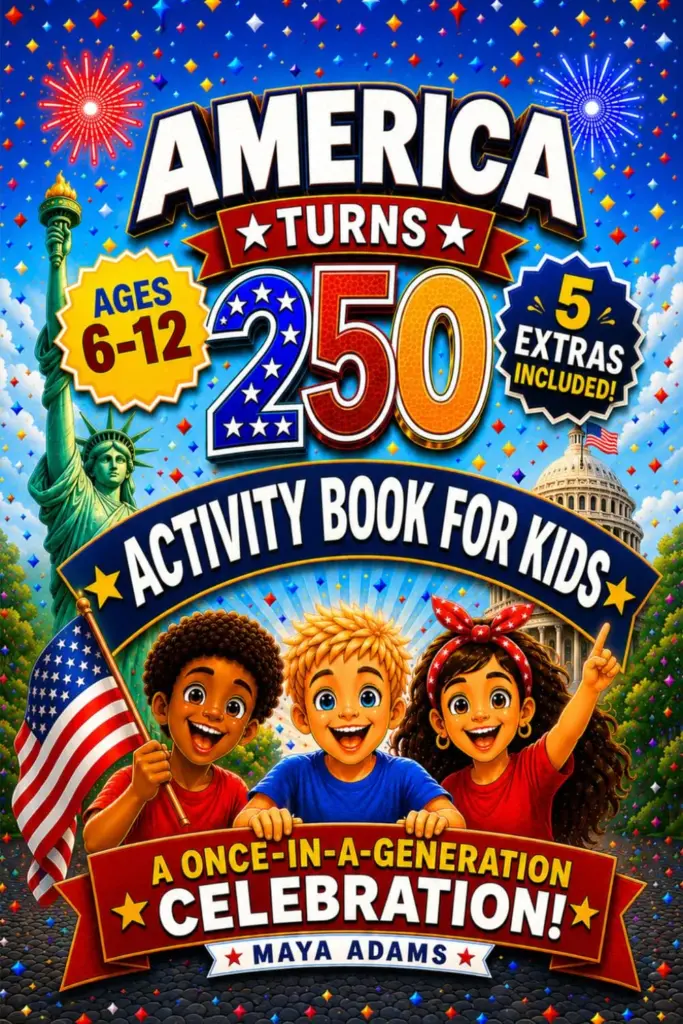 America Turns 250 — Activity Book for Kids