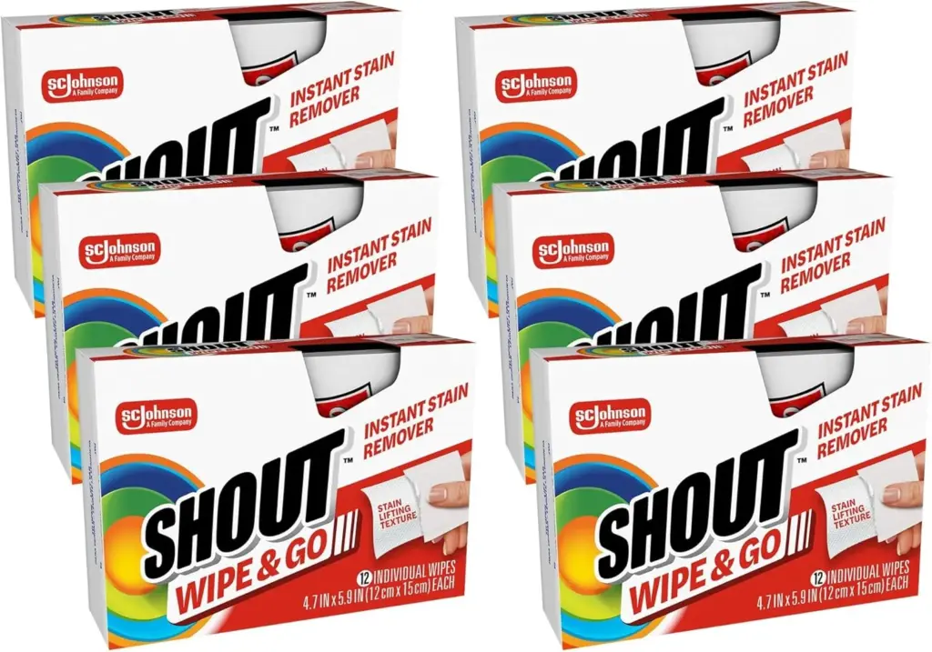 Shout Wipe & Go Instant Stain Remover Wipes